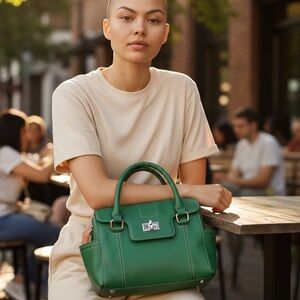 Tignanello Vibrant Green Satchel